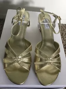 Touch Ups Monaco Womens Gold Sandals 12 M - Picture 1 of 4