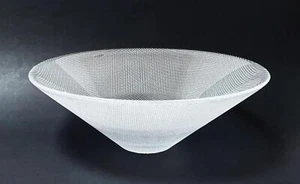 VINTAGE KOSTA BODA LIMELIGHT LEAD CRYSTAL 12" BOWL SWEDISH ART GLASS GORAN WARFF - Picture 1 of 8
