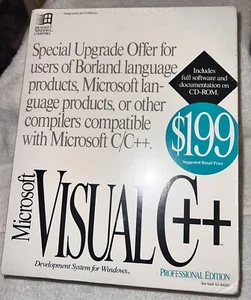 Microsoft Visual C++ 1.0 Professional Edition Sealed Un Upened - Picture 1 of 4