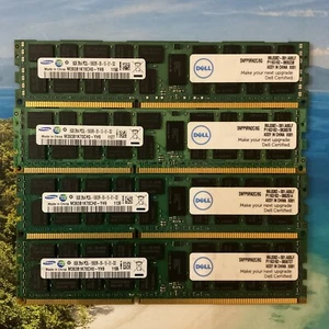 LOT OF 4 SAMSUNG 8GB M393B1K70DH0-YH9 PC3L-10600R DDR3 2RX4 SERVER MEMORY RAM - Picture 1 of 3