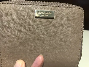 KATE SPADE LAUREL WAY DARCI ZIP AROUND WALLET CARD MONEY HOLDER, TOFFEE - Picture 1 of 6