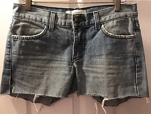 HABITUAL Cut Off Denim Jean Shorts Frayed Hem Dailey Dukes Light Wash Sz 25 3" - Picture 1 of 7