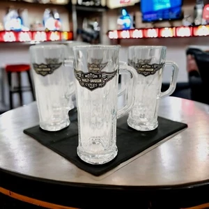 Harley-Davidson Shooter Set Mug Shot Glasses Miniature Harley Beer Mugs Set of 7 - Picture 1 of 6