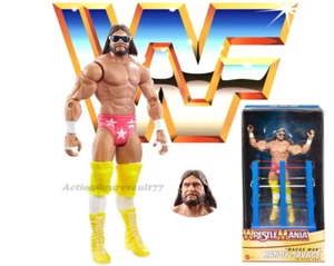 Mattel 2021 WWE WWF 6" WrestleMania "Macho Man" RANDY SAVAGE In Ring Cart - Picture 1 of 1