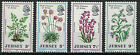 JERSEY:1972 SC#61-64 MNH Flowers in Natural Colors33 je011