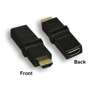 Adaptador KNTK HDMI giratorio macho a hembra 360° monitor ajustable pantalla video - Imagen 1 de 3