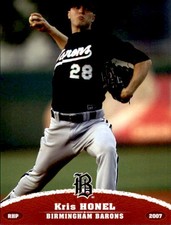 2007 Birmingham Barons Grandstand 15 Kris Honel Phoenix Arizona AZ Baseball Card