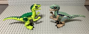 (2) LEGO Jurassic World Velociraptor Dinosaurio Figuras 10757 75928 75930 - Imagen 1 de 14