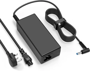 For HP 45W Blue Tip Laptop Adapter Charger 19.5V 2.31A & Power Lead Charger Plug - Picture 1 of 8