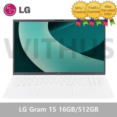 LG Gram 15 15.6" 15Z90T-GA5HK Ultra5 Intel Arc 16GB/512GB Win11 gram AI Laptop - Image 1 of 4