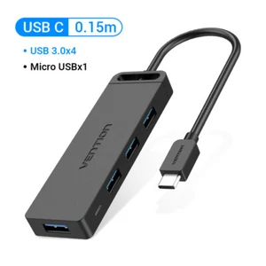 USB Type C HUB Multiport USB 3.0 Hub Micro Adapter Dongle For iPad Pro Macbook - Picture 1 of 18
