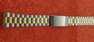 Vintage Orient Uhrenarmband 18mm neu unbenutzt NOS Edelstahl und goldfarben - Bild 1 von 22