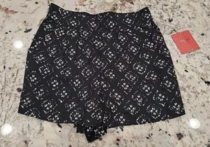 Mossimo Supply Co Black and White Patterned Flowy Shorts Size S  NWT - Picture 1 of 8