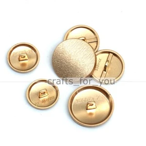 METAL SHANK BUTTONS GOLD ROUND TEXTURE LOOK 15MM-28MM CLOTHING BAG CRAFTS SEWING - Picture 1 of 8