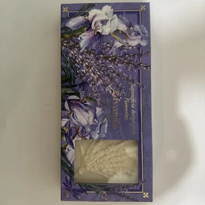 Handgefertigte neue florentinische Seifen Lavendel italienische Herstellung 3 Stück 4,40 Unzen je - Bild 1 von 3