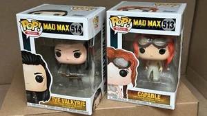 Funko POP! Movies: MAD MAX The Fury Road THE VALKYRIE #514 and Capable #513 - Picture 1 of 6