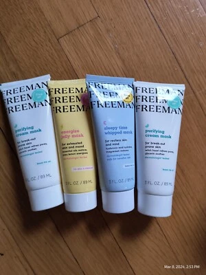4X Jelly Face Mask Energize Sleepy Time Whipped Purify Cream 3 floz Each Sealed  - Image 1 of 4