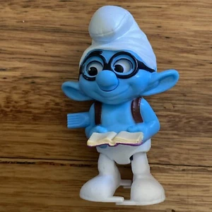 McDonald’s Happy Meal Toy The Smurf’s Reading Walking Smurf 2013 G 071 - Picture 1 of 3