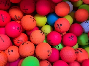 24 PEARL \ A GRADE WILSON DUO \ DUO OPTIX MATTE LAKE GOLF BALLS - Picture 1 of 1