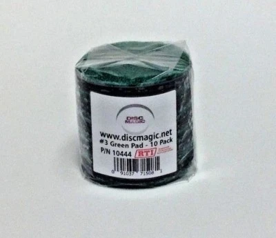 ELM USA - RTI ECO 10pcs ELM USA, RTI Green#3 Sanding Pads For Disc Repair Machines OEM PRODUCT!
