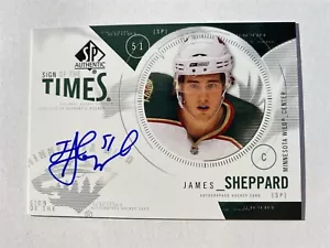 JAMES SHEPPARD wild 2009-10 UD SP Authentic Sign of the Times AUTO (F5) - Picture 1 of 2