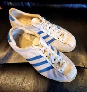 *RARE* VINTAGE - 1970s MADE IN FRANCE ADIDAS LOVE-SET SNEAKERS SHOES SIZE US 7.5 - Picture 1 of 14