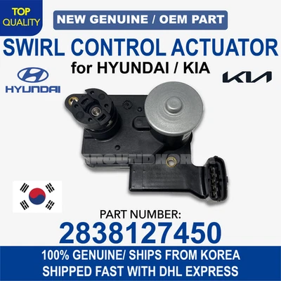 NEW GENUINE OEM Hyundai Kia Swirl Control Actuator 2838127450 Santa Fe Sonata - Image 1 of 4