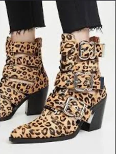 Jeffrey Campbell Botas Pelo de Becerro Estampado Guepardo Mujer’s Talla 11 - Imagen 1 de 6