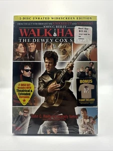 Camisa de la gira 2008 Dewey Cox RARA película Walk Hard John C Riley y DVD sellada de fábrica - Imagen 1 de 6