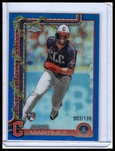 2025 Topps Holiday #HC82 Ángel Martínez cromo azul refractores #/199 - Imagen 1 de 2