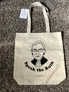 ruth bader ginsburg Seltzer Canvas Tote Bag - Picture 1 of 4