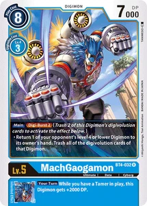 MachGaogamon BT4-032 R Great Legend Digimon TCG - Picture 1 of 2
