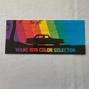 1976 Volvo Colour and Upholstery Car Sales Brochure Vintage 240 260 Series - Picture 1 of 4