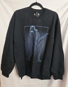 Gildan Hombre Talla L Negro Manga Larga Gráfico Sudadera - Imagen 1 de 4