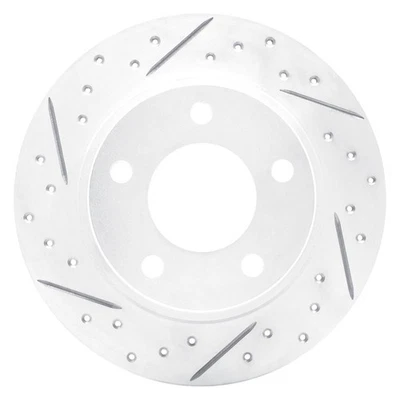 For Mazda Protege5 02-03 DFC Drilled & Slotted Rear Driver Side Brake Rotor Foto 1 de 4