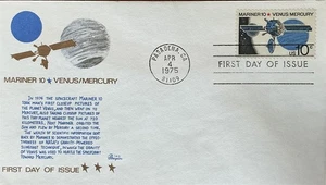 Bazzarr 1557 Mariner 10 Space Cover Venus Mercury Exploration Pasadena CA  - Picture 1 of 1