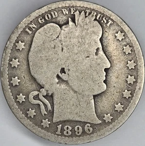 Cuarto de barbero 1896-O G - Imagen 1 de 2