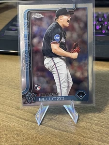 Tarjeta de novato 2025 Topps cromada - Valente Bellozo #122 Miami Marlins - Imagen 1 de 1