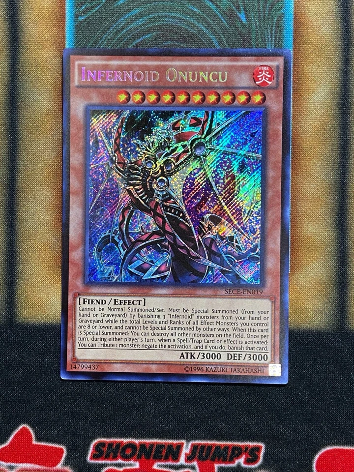 Yugioh Infernoid Onuncu SECE-EN019 Secret Rare NM - Image 1 of 1