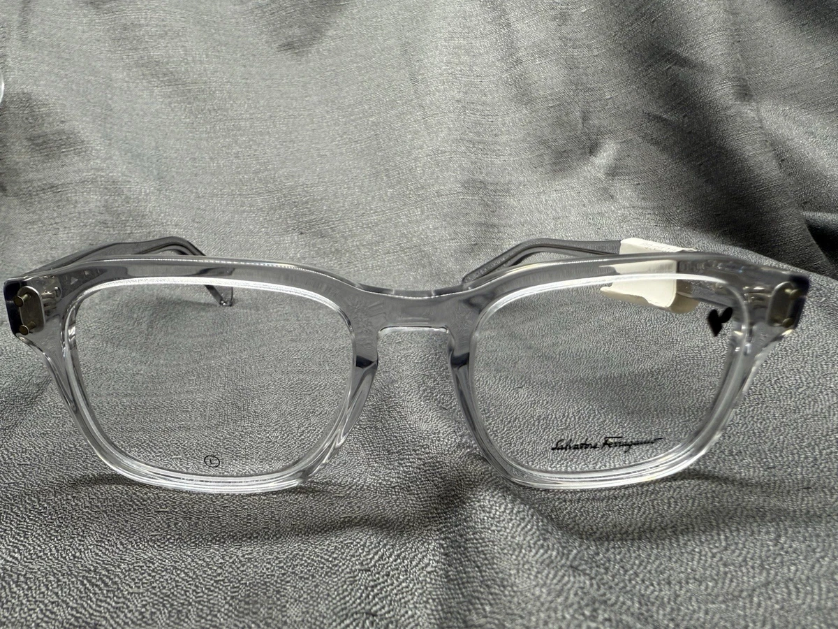 FERRAGAMO SF-2958 050 Light Crystal Grey Eyeglasses 52/19  display picture 1