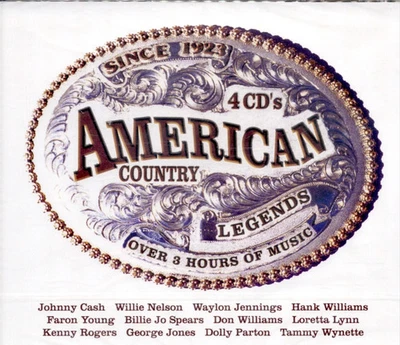 AMERICAN COUNTRY LEGENDS = Cash/Rogers/Nelson/Parton...=4CD BOX= VARIOUS COUNTRY - Bild 1 von 2