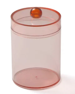 Clear Acrylic Decorative Canister - Bullseye's Playground™ - Picture 1 of 4