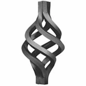 10x Schmiedeeisen Körbe Höhe 130 x Länge 60 mm glatt - 12 mm Vierkantstange - Bild 1 von 1