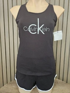 Calvin Klein Sleepwear Ladies 2 Piece PJ Sleep Set size Small Colour Black - Picture 1 of 3