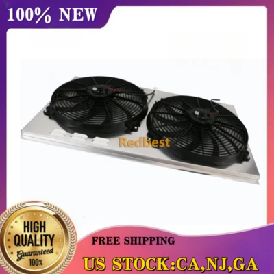 Cubierta de aluminio + ventilador para Chevrolet/GMC C/K 2500 3500 1988-00 7,4 L 454 V8 radiador 1696 Foto 1 de 4