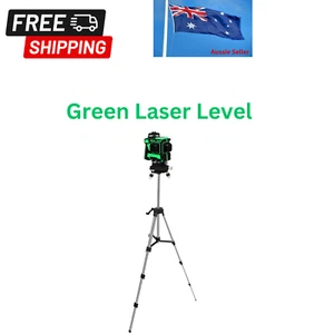 Traderight Laser Level Green Light Self Leveling 3D 12 Line Measure 1.5M Tripod - Picture 1 of 9