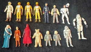 Vintage Kenner Star Wars Lot Of 15 Figures 1970’s-1980’s Some Dups Bendy - Picture 1 of 10