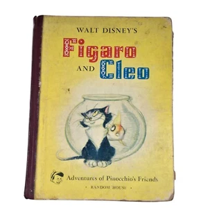 Figaro and Cleo Book Walt Disney Adventures of Pinocchios Friends 1940 Vintage - Picture 1 of 17