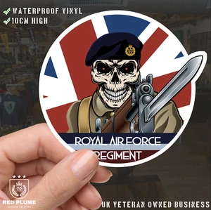 Vinyl Fix Bayonets RAF Regiment Sticker - Picture 1 of 4
