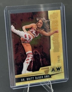 Dr. Britt Baker DMD 2024 Upper Deck AEW Breakouts acetate insert #’d 29/49 SP - Picture 1 of 4